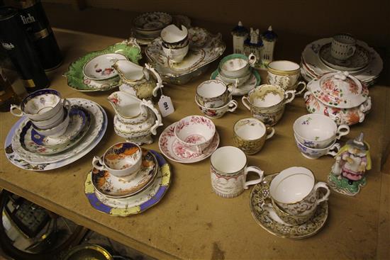 Qty decorative cabinet cups, saucers etc